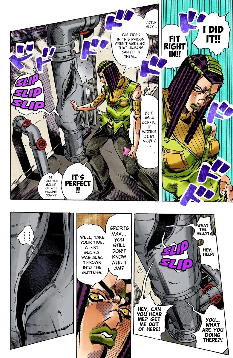 JoJo's Bizarre Adventure Part 6 - Stone Ocean (Official Colored) Chapter 52 page 11 - Chapter 52: The Kiss of Love and Revenge Part 2