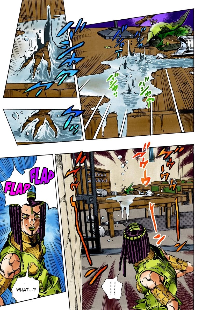 JoJo's Bizarre Adventure Part 6 - Stone Ocean (Official Colored) Chapter 52 page 16 - Chapter 52: The Kiss of Love and Revenge Part 2