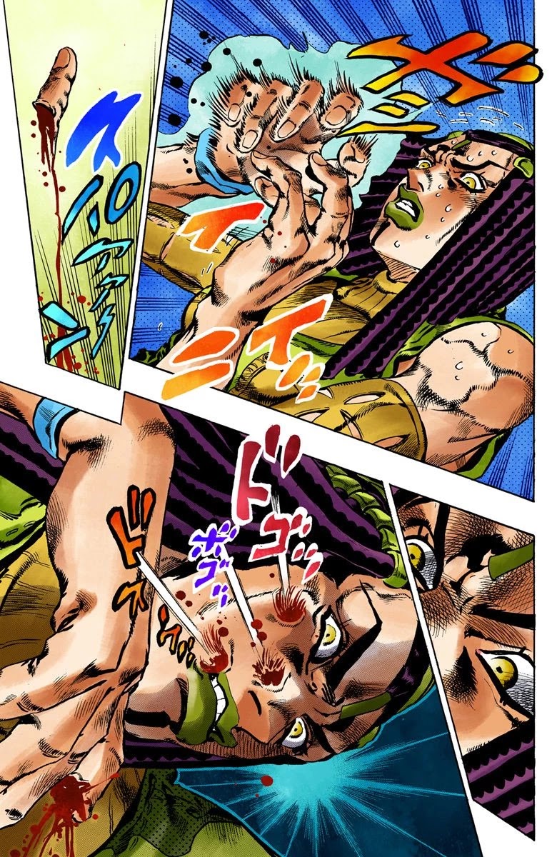 JoJo's Bizarre Adventure Part 6 - Stone Ocean (Official Colored) Chapter 52 page 18 - Chapter 52: The Kiss of Love and Revenge Part 2