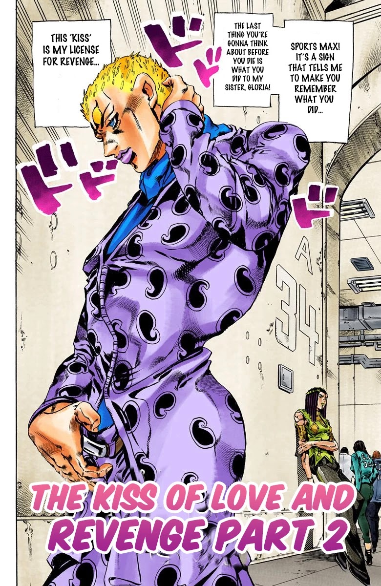 JoJo's Bizarre Adventure Part 6 - Stone Ocean (Official Colored) Chapter 52 page 2 - Chapter 52: The Kiss of Love and Revenge Part 2