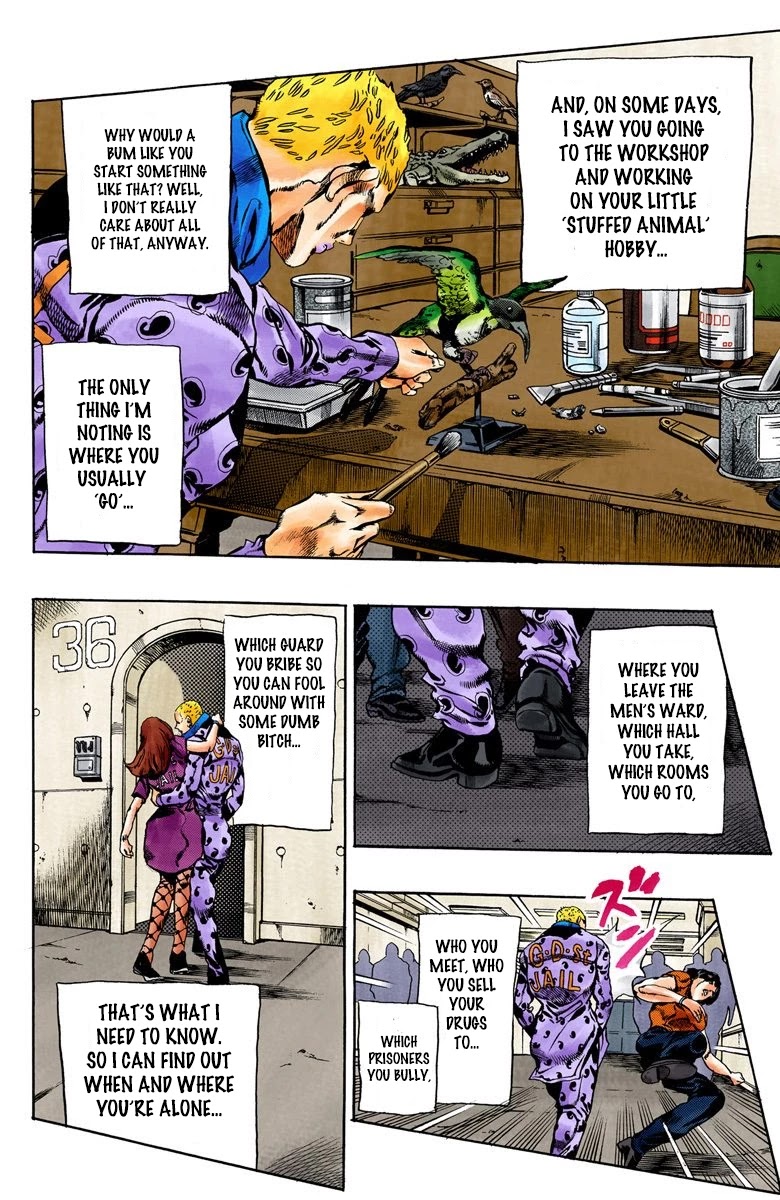 JoJo's Bizarre Adventure Part 6 - Stone Ocean (Official Colored) Chapter 52 page 4 - Chapter 52: The Kiss of Love and Revenge Part 2