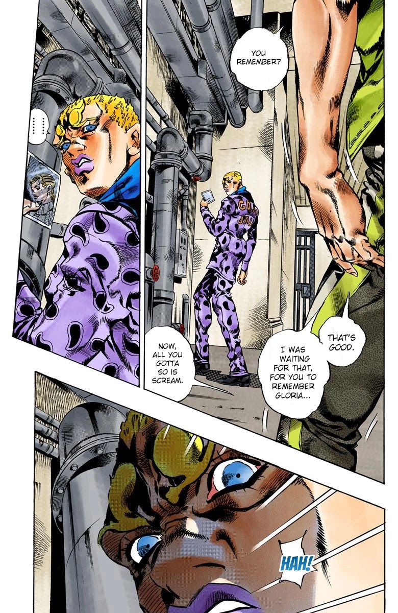 JoJo's Bizarre Adventure Part 6 - Stone Ocean (Official Colored) Chapter 52 page 9 - Chapter 52: The Kiss of Love and Revenge Part 2