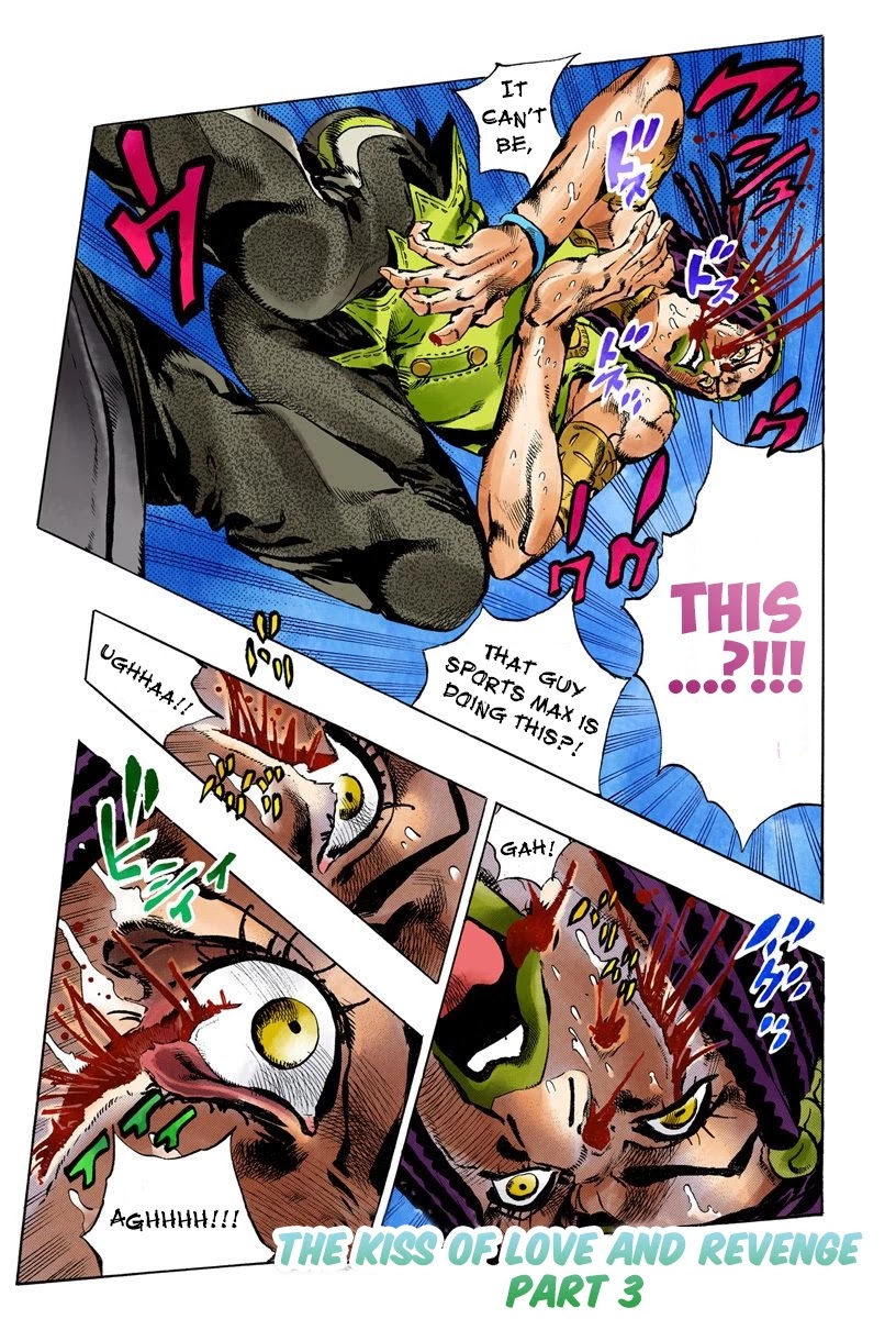 JoJo's Bizarre Adventure Part 6 - Stone Ocean (Official Colored) Chapter 53 page 1 - Chapter 53: The Kiss of Love and Revenge Part 3