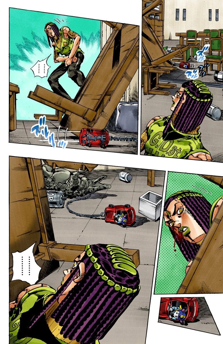 JoJo's Bizarre Adventure Part 6 - Stone Ocean (Official Colored) Chapter 53 page 11 - Chapter 53: The Kiss of Love and Revenge Part 3