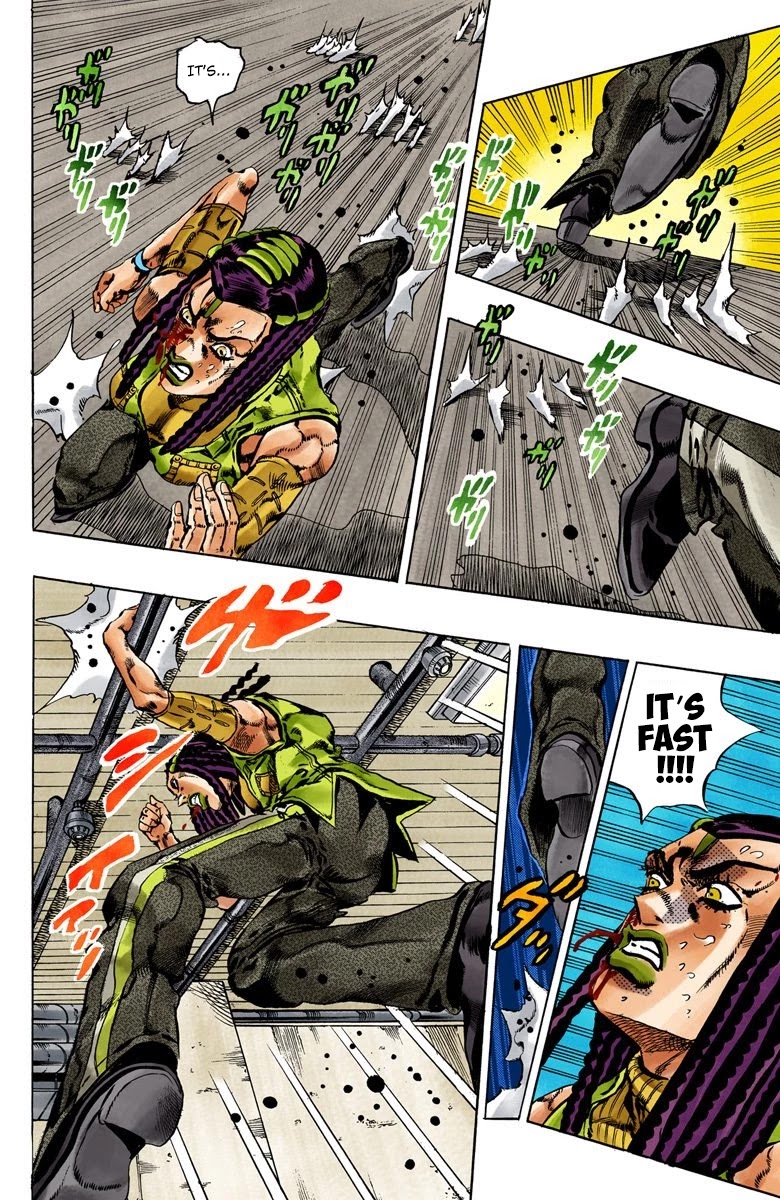 JoJo's Bizarre Adventure Part 6 - Stone Ocean (Official Colored) Chapter 53 page 14 - Chapter 53: The Kiss of Love and Revenge Part 3