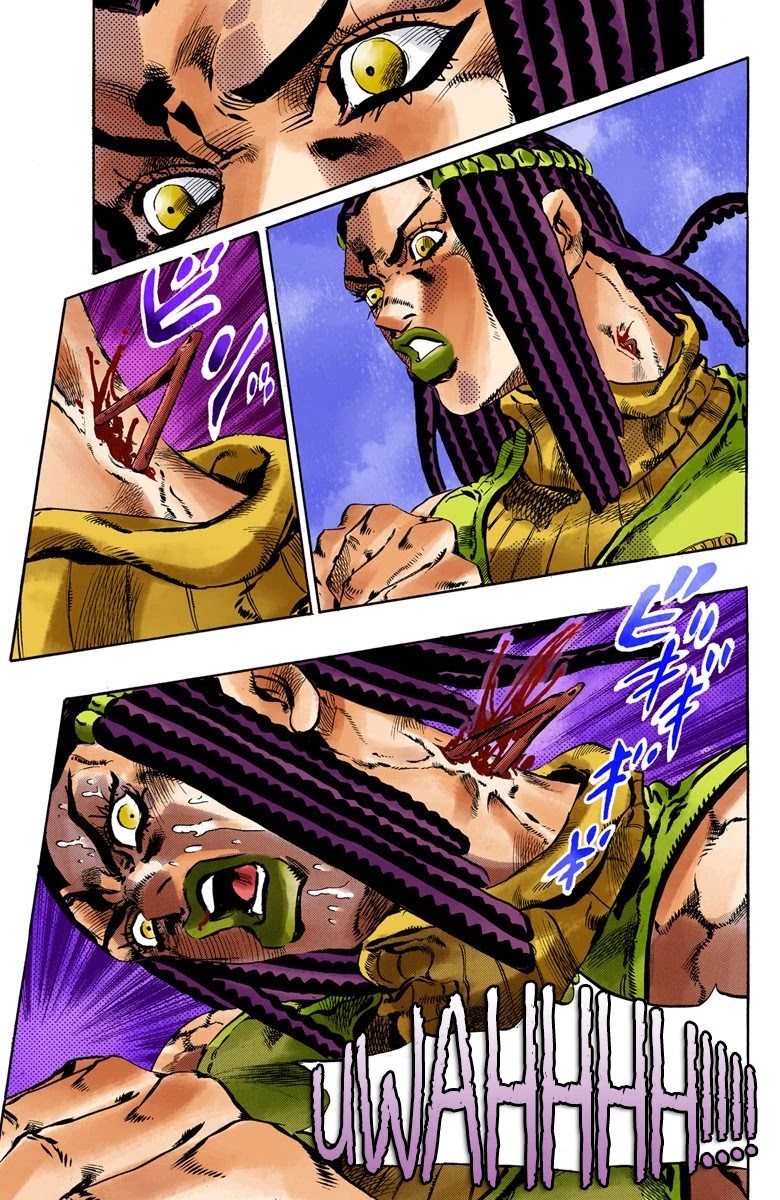 JoJo's Bizarre Adventure Part 6 - Stone Ocean (Official Colored) Chapter 53 page 4 - Chapter 53: The Kiss of Love and Revenge Part 3