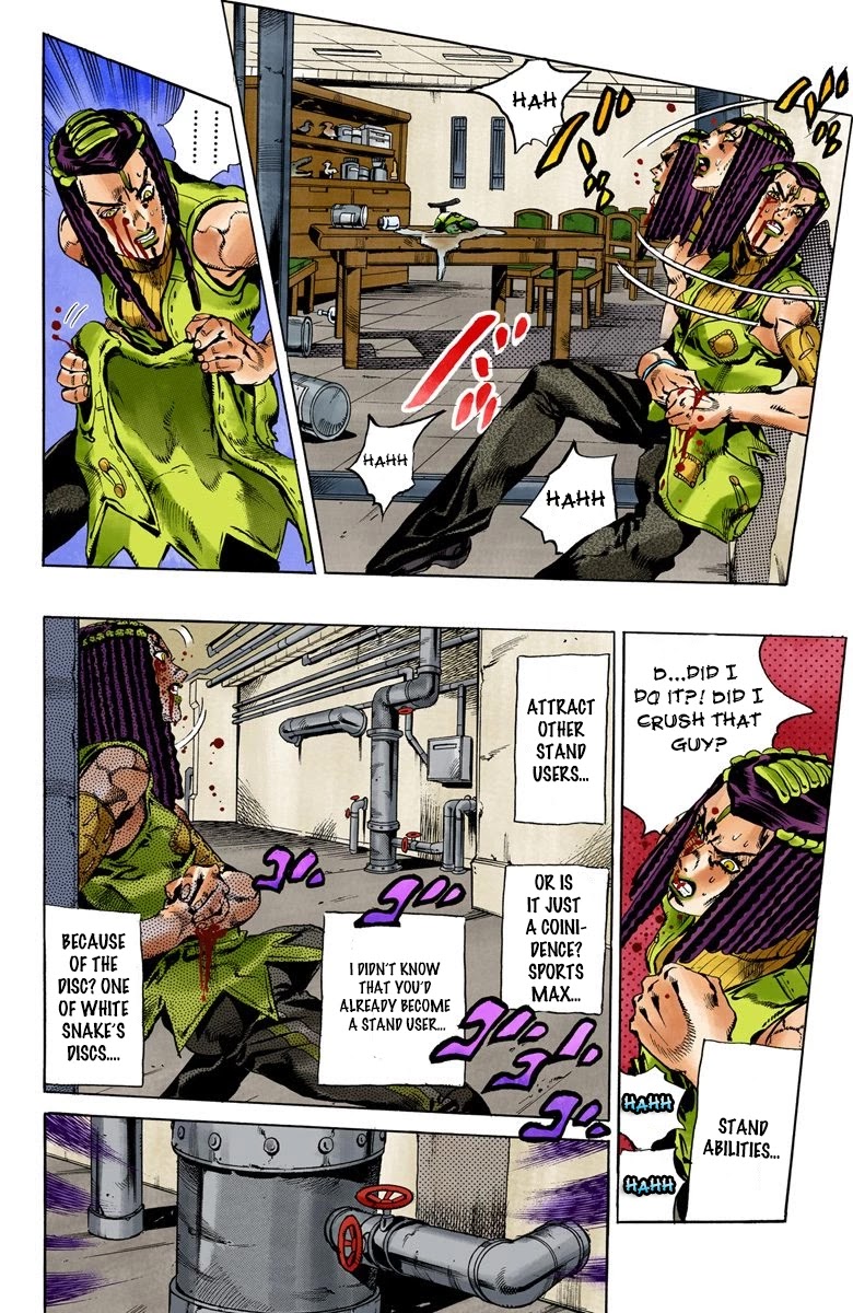 JoJo's Bizarre Adventure Part 6 - Stone Ocean (Official Colored) Chapter 53 page 7 - Chapter 53: The Kiss of Love and Revenge Part 3