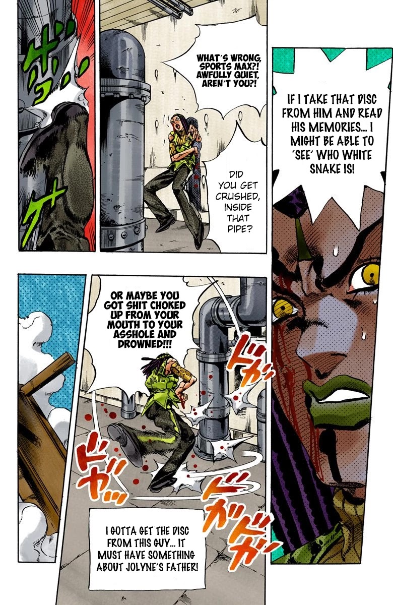 JoJo's Bizarre Adventure Part 6 - Stone Ocean (Official Colored) Chapter 53 page 9 - Chapter 53: The Kiss of Love and Revenge Part 3