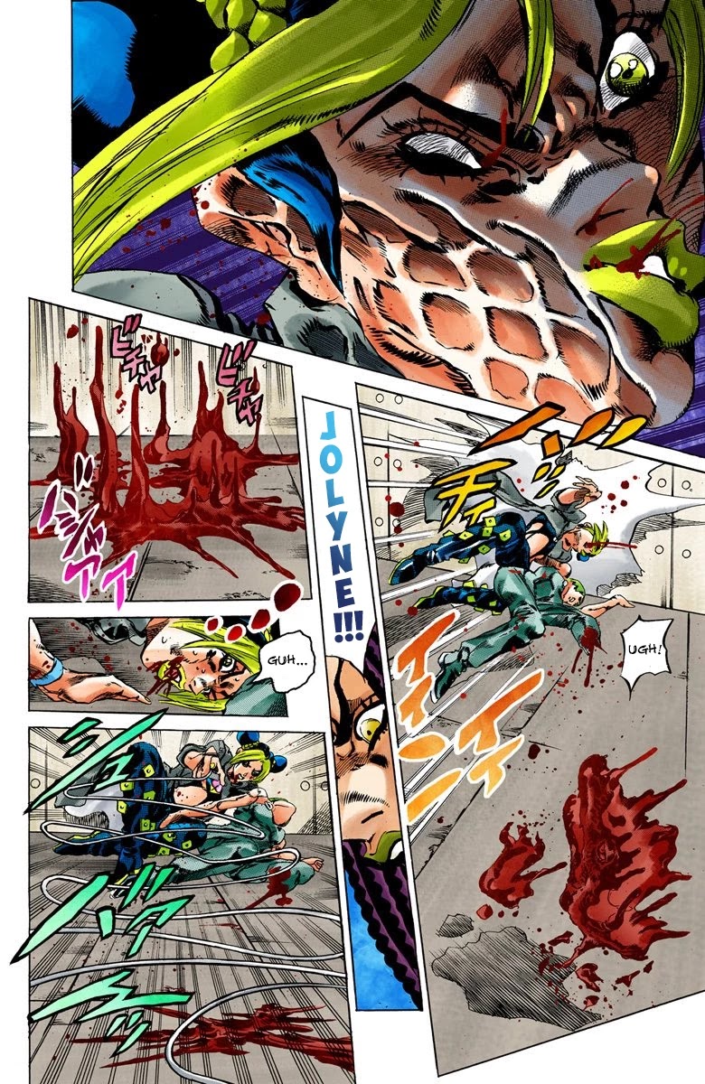 JoJo's Bizarre Adventure Part 6 - Stone Ocean (Official Colored) Chapter 54 page 10 - Chapter 54: The Kiss of Love and Revenge Part 4