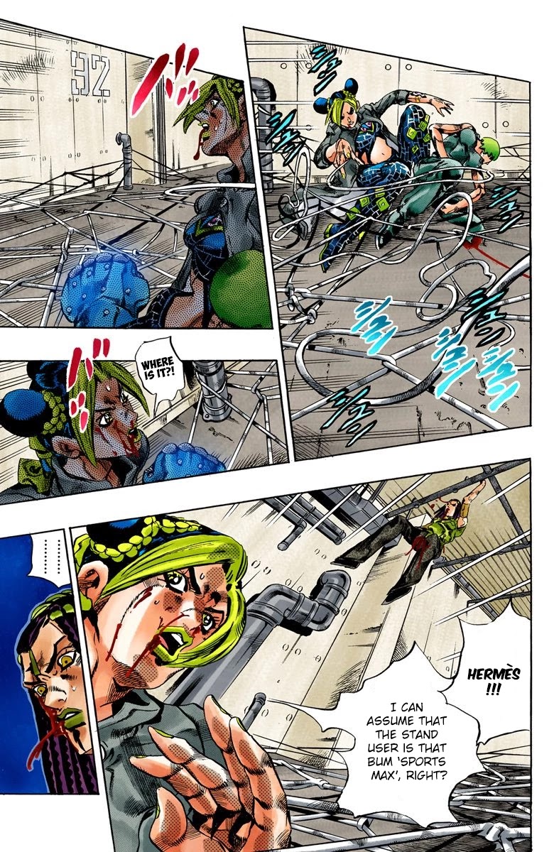 JoJo's Bizarre Adventure Part 6 - Stone Ocean (Official Colored) Chapter 54 page 11 - Chapter 54: The Kiss of Love and Revenge Part 4