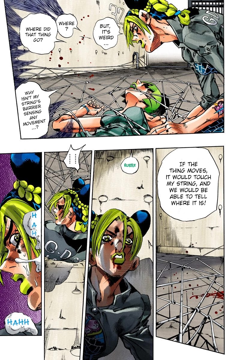 JoJo's Bizarre Adventure Part 6 - Stone Ocean (Official Colored) Chapter 54 page 13 - Chapter 54: The Kiss of Love and Revenge Part 4