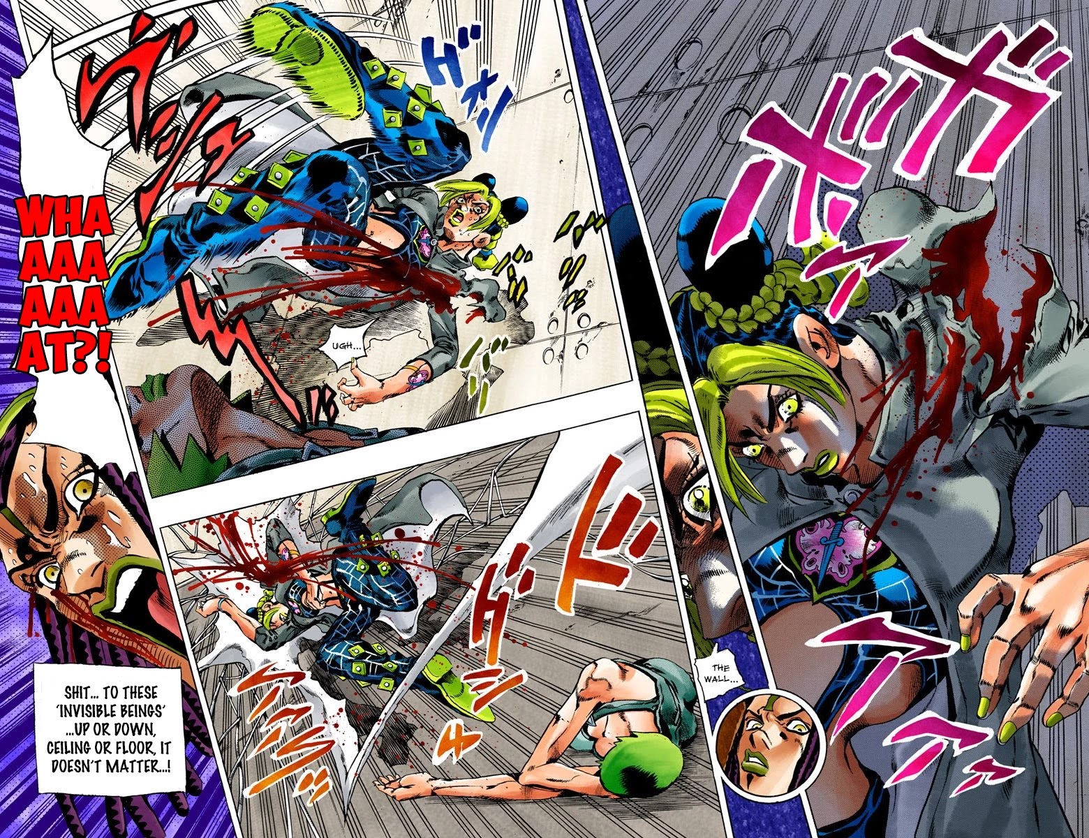 JoJo's Bizarre Adventure Part 6 - Stone Ocean (Official Colored) Chapter 54 page 14 - Chapter 54: The Kiss of Love and Revenge Part 4