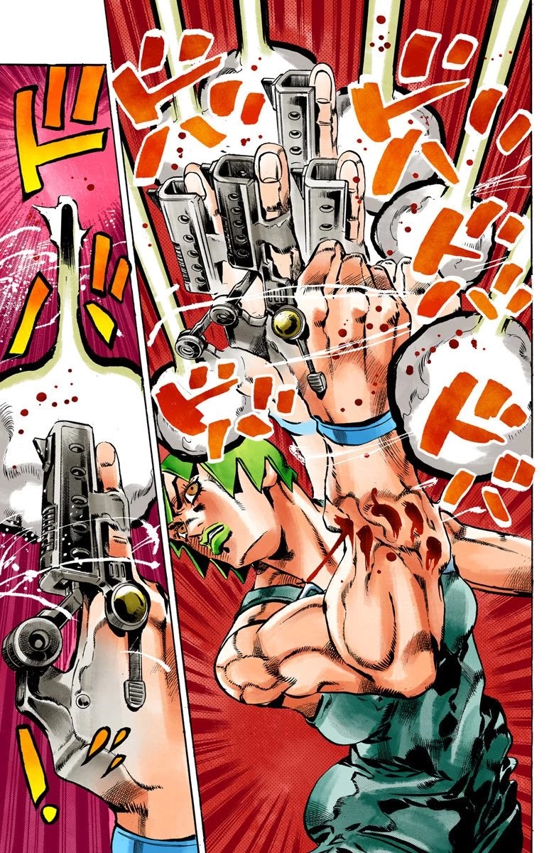 JoJo's Bizarre Adventure Part 6 - Stone Ocean (Official Colored) Chapter 54 page 18 - Chapter 54: The Kiss of Love and Revenge Part 4