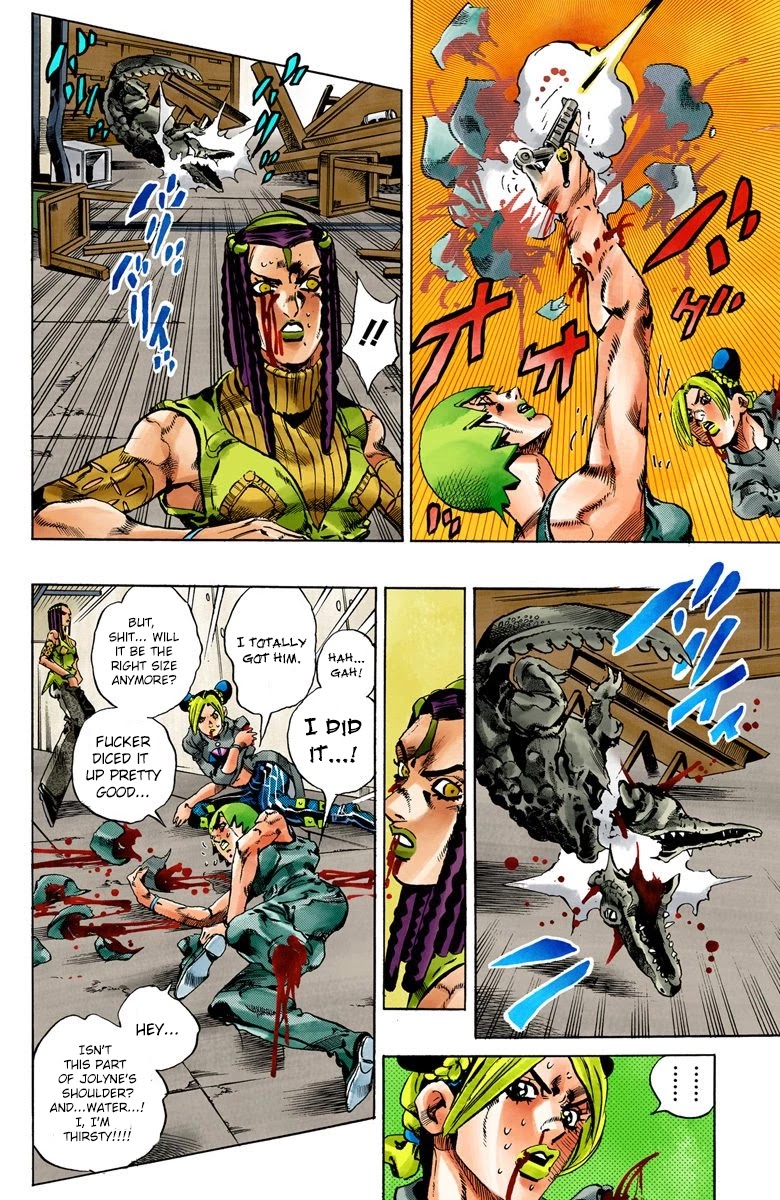 JoJo's Bizarre Adventure Part 6 - Stone Ocean (Official Colored) Chapter 54 page 19 - Chapter 54: The Kiss of Love and Revenge Part 4