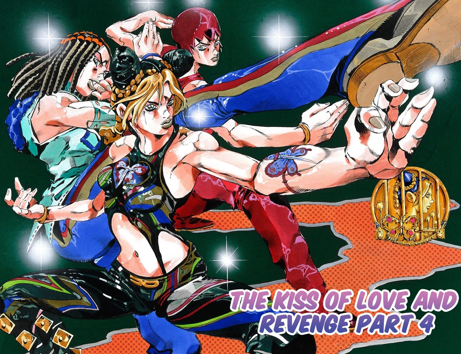 JoJo's Bizarre Adventure Part 6 - Stone Ocean (Official Colored) Chapter 54 page 3 - Chapter 54: The Kiss of Love and Revenge Part 4
