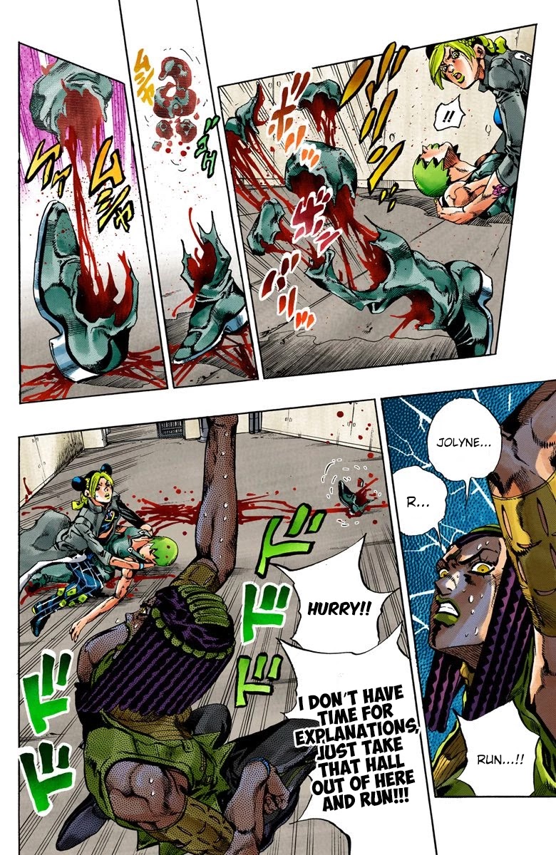 JoJo's Bizarre Adventure Part 6 - Stone Ocean (Official Colored) Chapter 54 page 6 - Chapter 54: The Kiss of Love and Revenge Part 4