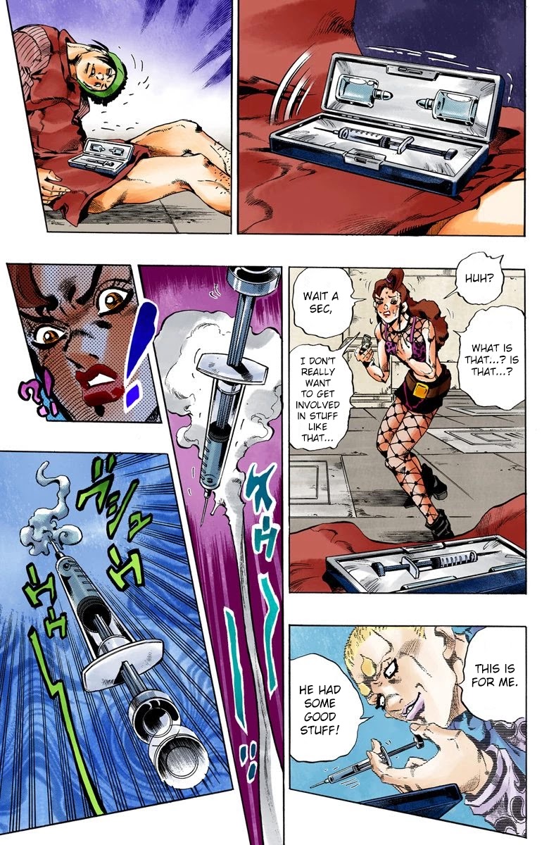 JoJo's Bizarre Adventure Part 6 - Stone Ocean (Official Colored) Chapter 55 page 12 - Chapter 55: The Kiss of Love and Revenge Part 5