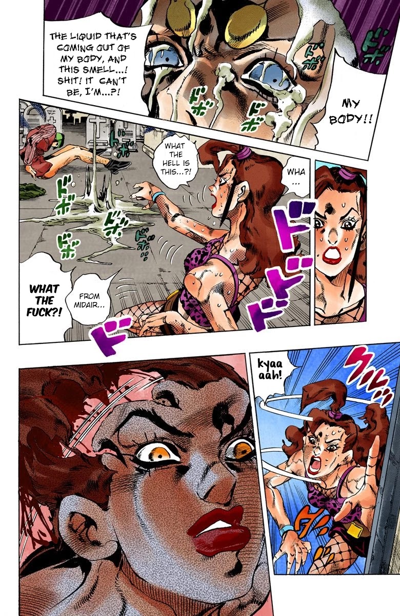 JoJo's Bizarre Adventure Part 6 - Stone Ocean (Official Colored) Chapter 55 page 15 - Chapter 55: The Kiss of Love and Revenge Part 5