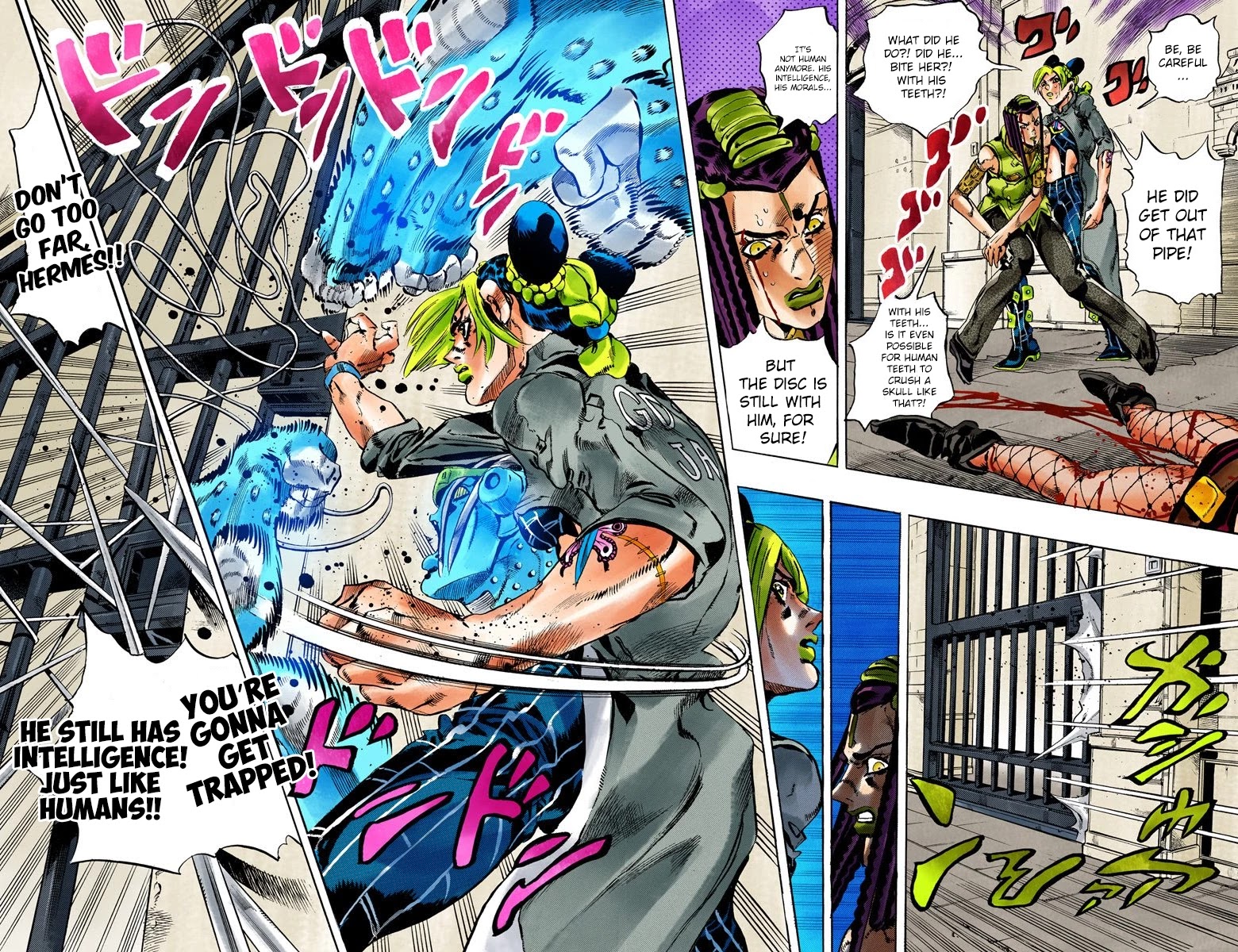 JoJo's Bizarre Adventure Part 6 - Stone Ocean (Official Colored) Chapter 55 page 19 - Chapter 55: The Kiss of Love and Revenge Part 5