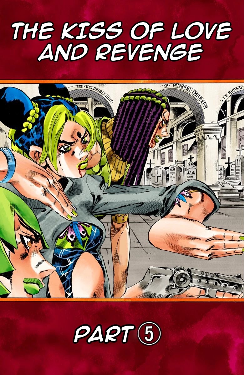 JoJo's Bizarre Adventure Part 6 - Stone Ocean (Official Colored) Chapter 55 page 2 - Chapter 55: The Kiss of Love and Revenge Part 5
