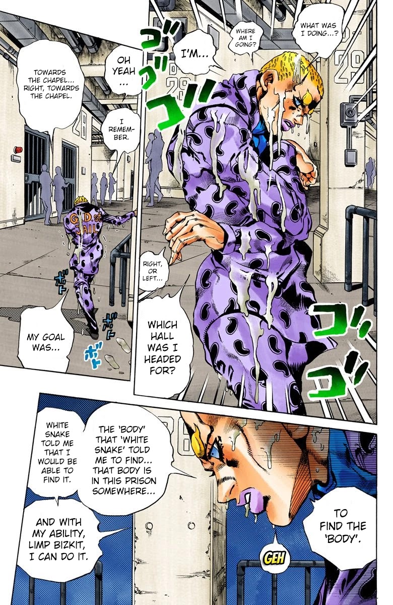 JoJo's Bizarre Adventure Part 6 - Stone Ocean (Official Colored) Chapter 55 page 4 - Chapter 55: The Kiss of Love and Revenge Part 5