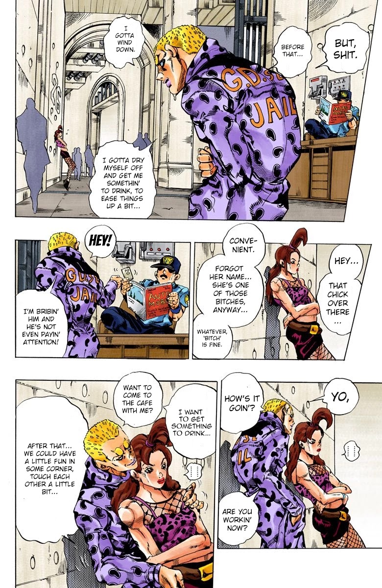 JoJo's Bizarre Adventure Part 6 - Stone Ocean (Official Colored) Chapter 55 page 5 - Chapter 55: The Kiss of Love and Revenge Part 5