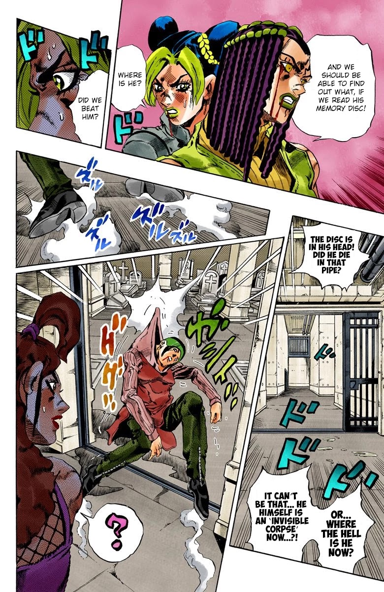 JoJo's Bizarre Adventure Part 6 - Stone Ocean (Official Colored) Chapter 55 page 9 - Chapter 55: The Kiss of Love and Revenge Part 5