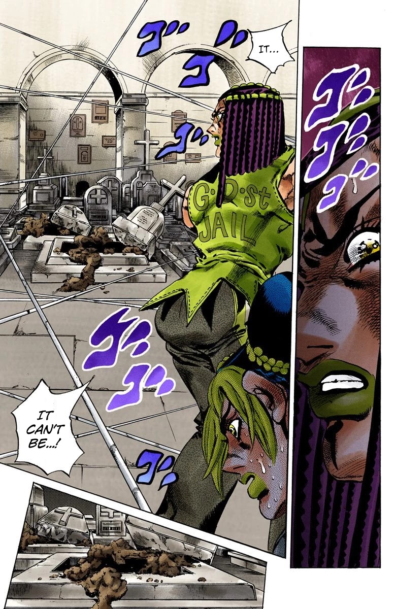 JoJo's Bizarre Adventure Part 6 - Stone Ocean (Official Colored) Chapter 56 page 10 - Chapter 56: The Kiss of Love and Revenge Part 6