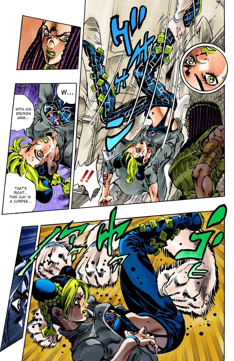 JoJo's Bizarre Adventure Part 6 - Stone Ocean (Official Colored) Chapter 56 page 4 - Chapter 56: The Kiss of Love and Revenge Part 6