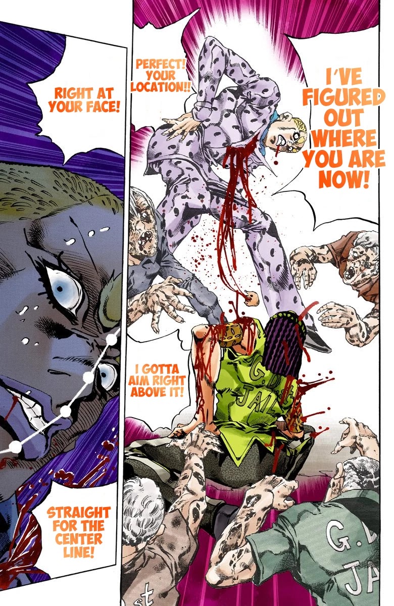 JoJo's Bizarre Adventure Part 6 - Stone Ocean (Official Colored) Chapter 57 page 10 - Chapter 57: The Kiss of Love and Revenge Part 7