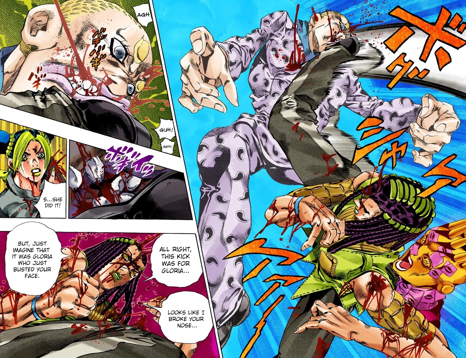JoJo's Bizarre Adventure Part 6 - Stone Ocean (Official Colored) Chapter 57 page 11 - Chapter 57: The Kiss of Love and Revenge Part 7