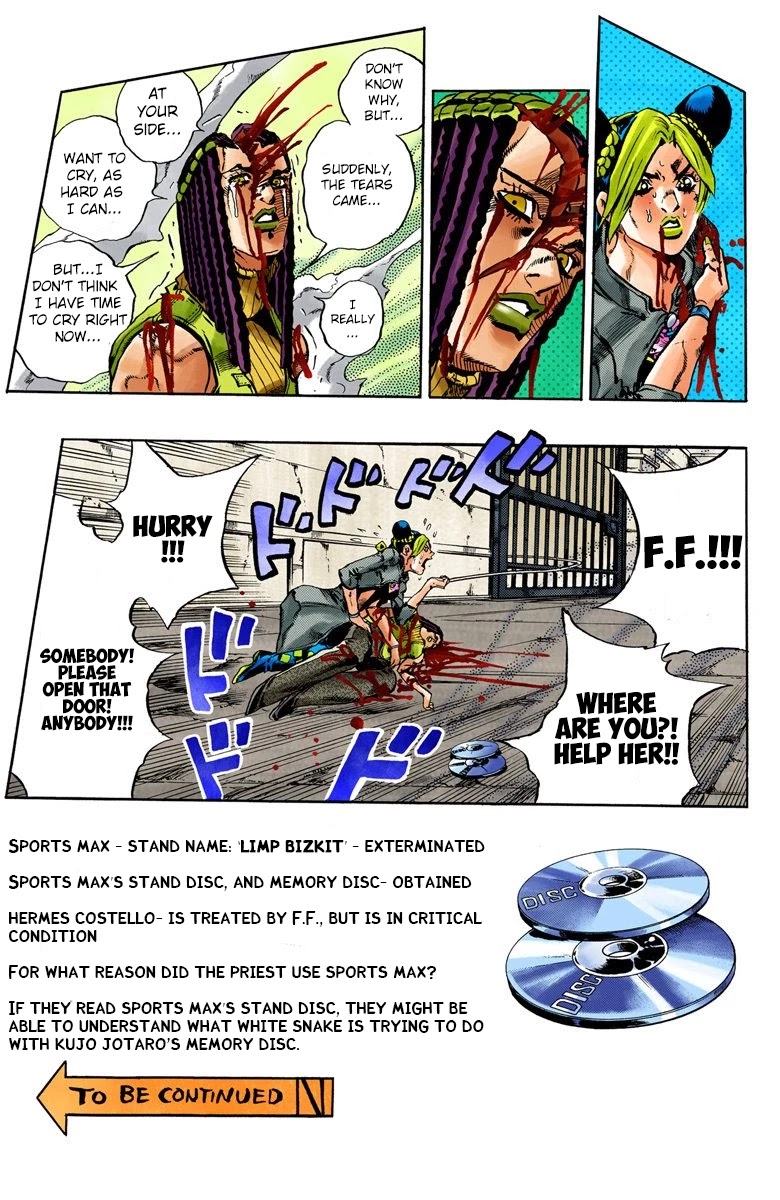JoJo's Bizarre Adventure Part 6 - Stone Ocean (Official Colored) Chapter 57 page 16 - Chapter 57: The Kiss of Love and Revenge Part 7