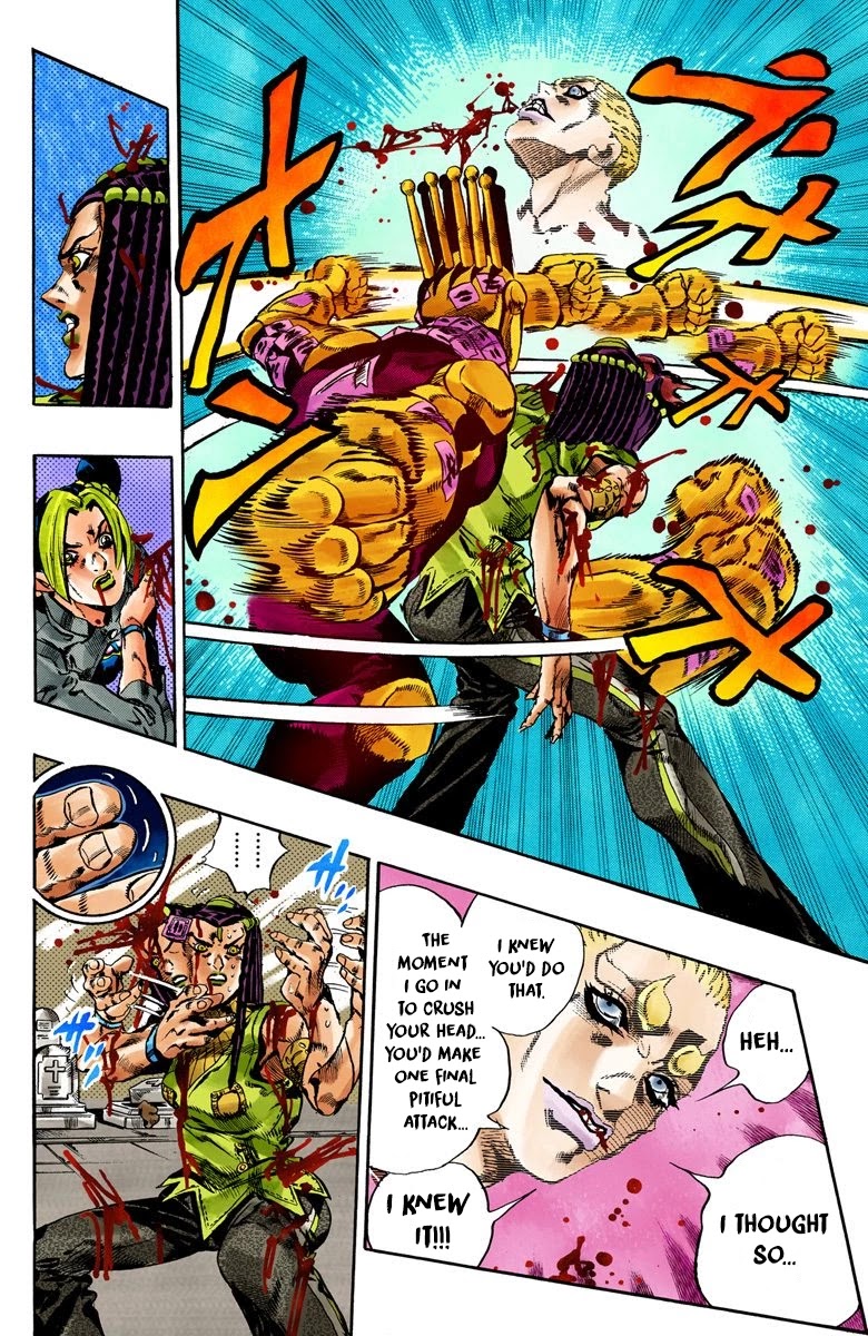 JoJo's Bizarre Adventure Part 6 - Stone Ocean (Official Colored) Chapter 57 page 5 - Chapter 57: The Kiss of Love and Revenge Part 7