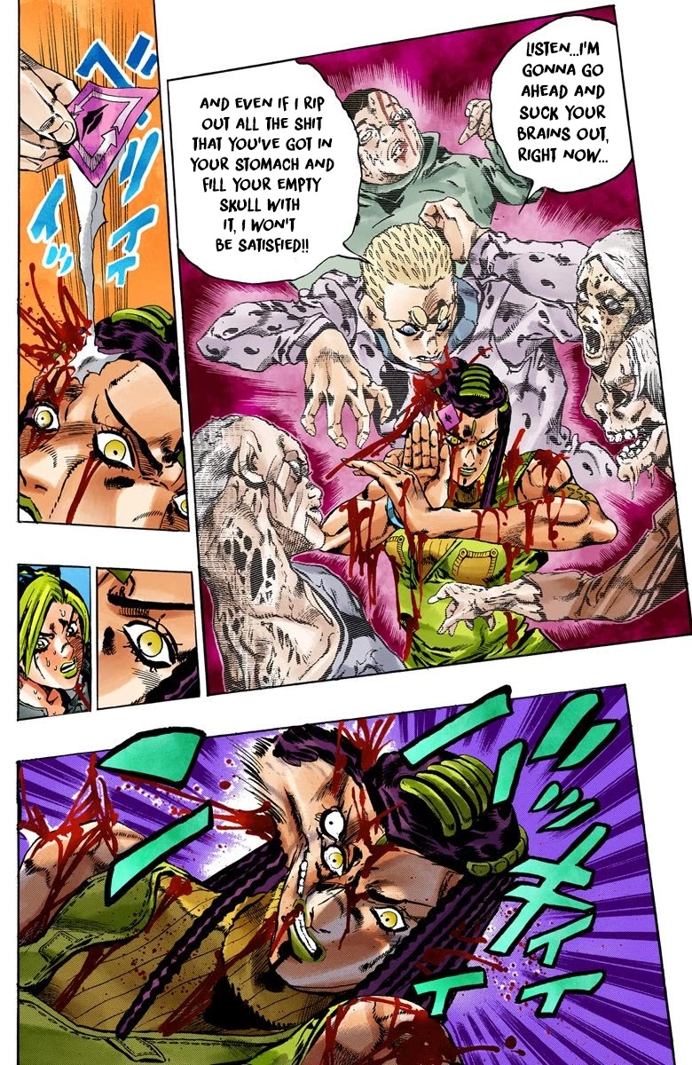 JoJo's Bizarre Adventure Part 6 - Stone Ocean (Official Colored) Chapter 57 page 7 - Chapter 57: The Kiss of Love and Revenge Part 7