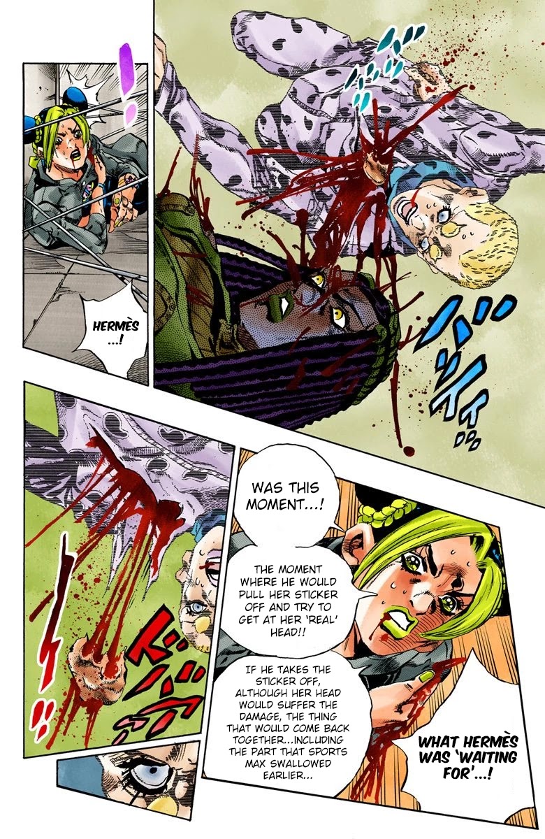 JoJo's Bizarre Adventure Part 6 - Stone Ocean (Official Colored) Chapter 57 page 9 - Chapter 57: The Kiss of Love and Revenge Part 7