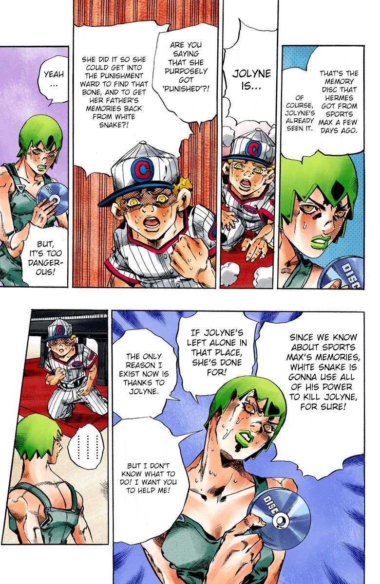 JoJo's Bizarre Adventure Part 6 - Stone Ocean (Official Colored) Chapter 58 page 18 - Chapter 58: Ultra Security Punishment Ward