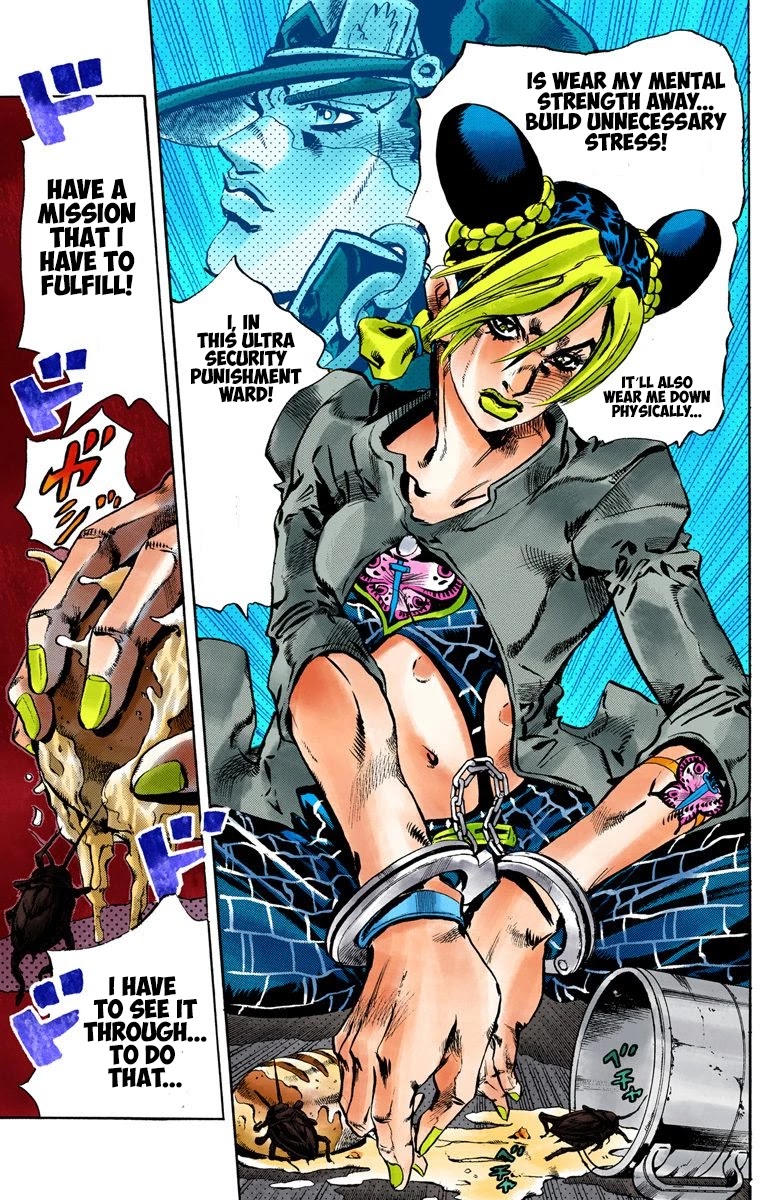 JoJo's Bizarre Adventure Part 6 - Stone Ocean (Official Colored) Chapter 58 page 8 - Chapter 58: Ultra Security Punishment Ward