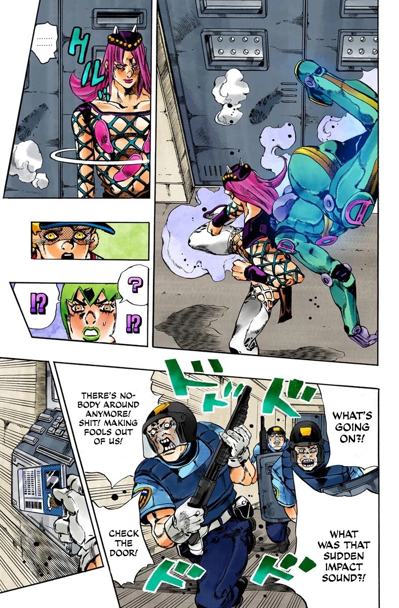 JoJo's Bizarre Adventure Part 6 - Stone Ocean (Official Colored) Chapter 59 page 17 - Chapter 59: His Name is Annasui