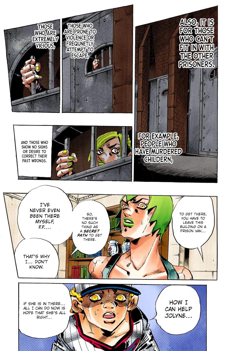 JoJo's Bizarre Adventure Part 6 - Stone Ocean (Official Colored) Chapter 59 page 3 - Chapter 59: His Name is Annasui