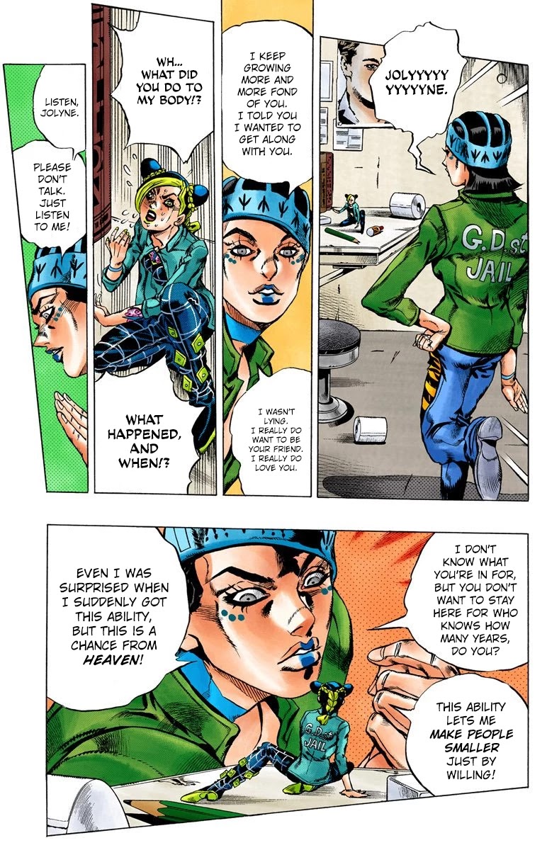 JoJo's Bizarre Adventure Part 6 - Stone Ocean (Official Colored) Chapter 6 page 10 - Chapter 6: Prisoner FE40536 Jolyne Cujoh Part 3