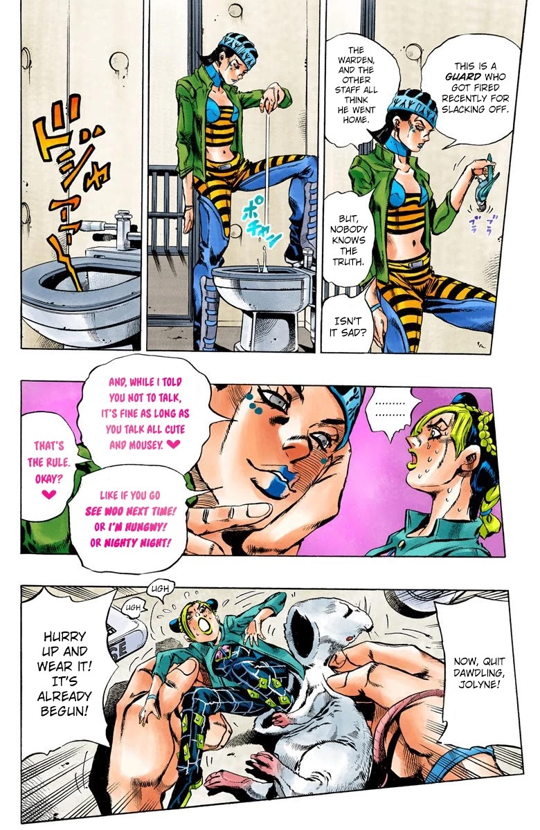 JoJo's Bizarre Adventure Part 6 - Stone Ocean (Official Colored) Chapter 6 page 13 - Chapter 6: Prisoner FE40536 Jolyne Cujoh Part 3