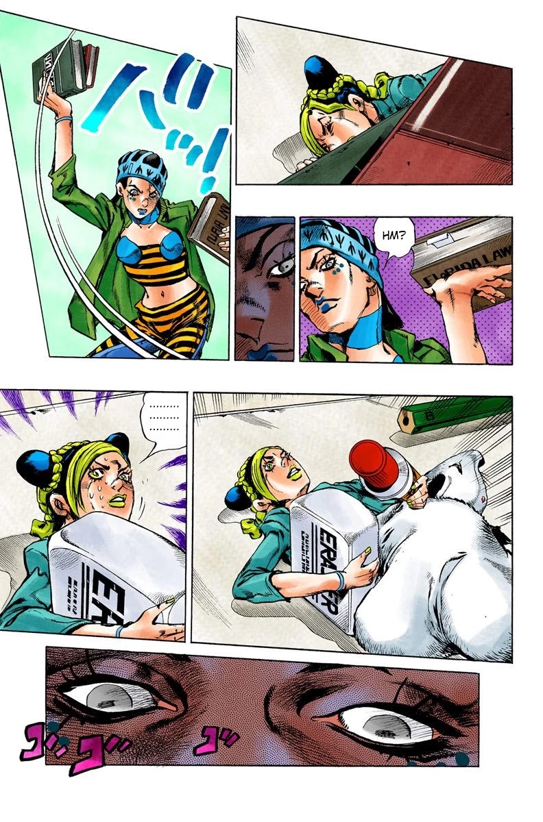 JoJo's Bizarre Adventure Part 6 - Stone Ocean (Official Colored) Chapter 6 page 16 - Chapter 6: Prisoner FE40536 Jolyne Cujoh Part 3