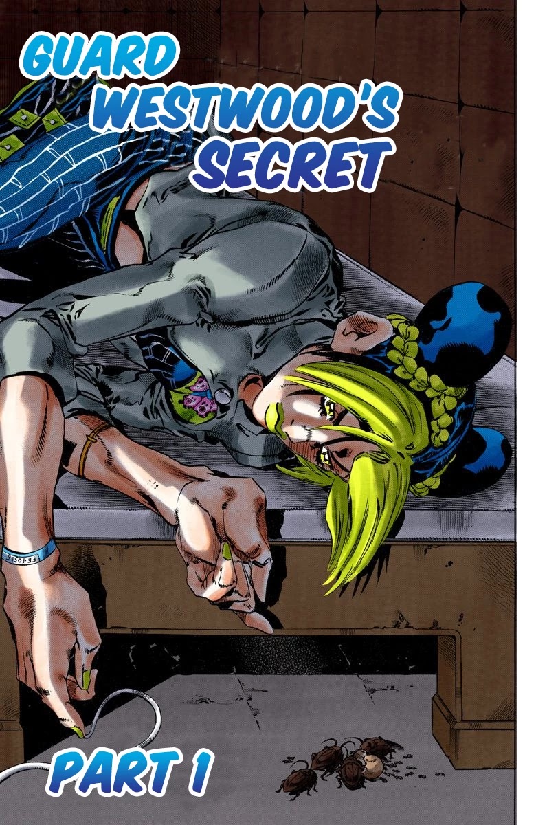 JoJo's Bizarre Adventure Part 6 - Stone Ocean (Official Colored) Chapter 60 page 1 - Chapter 60: Guard Westwood's Secret Part 1