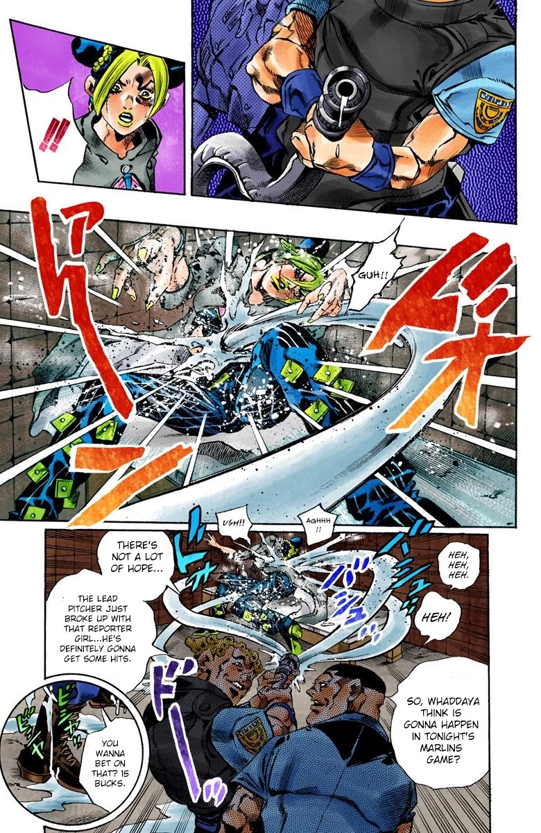 JoJo's Bizarre Adventure Part 6 - Stone Ocean (Official Colored) Chapter 60 page 5 - Chapter 60: Guard Westwood's Secret Part 1