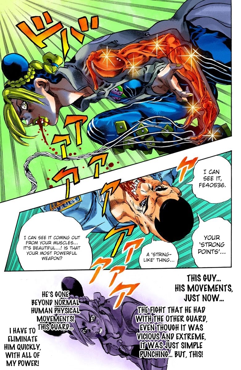 JoJo's Bizarre Adventure Part 6 - Stone Ocean (Official Colored) Chapter 61 page 18 - Chapter 61: Guard Westwood's Secret Part 2
