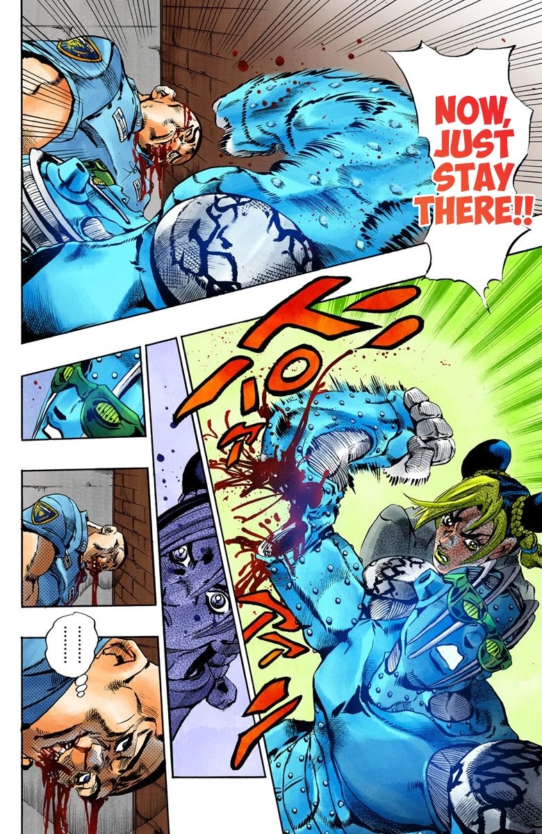 JoJo's Bizarre Adventure Part 6 - Stone Ocean (Official Colored) Chapter 62 page 14 - Chapter 62: Guard Westwood's Secret Part 3