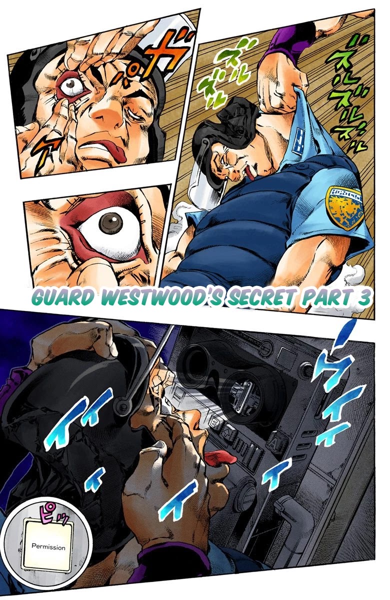 JoJo's Bizarre Adventure Part 6 - Stone Ocean (Official Colored) Chapter 62 page 2 - Chapter 62: Guard Westwood's Secret Part 3