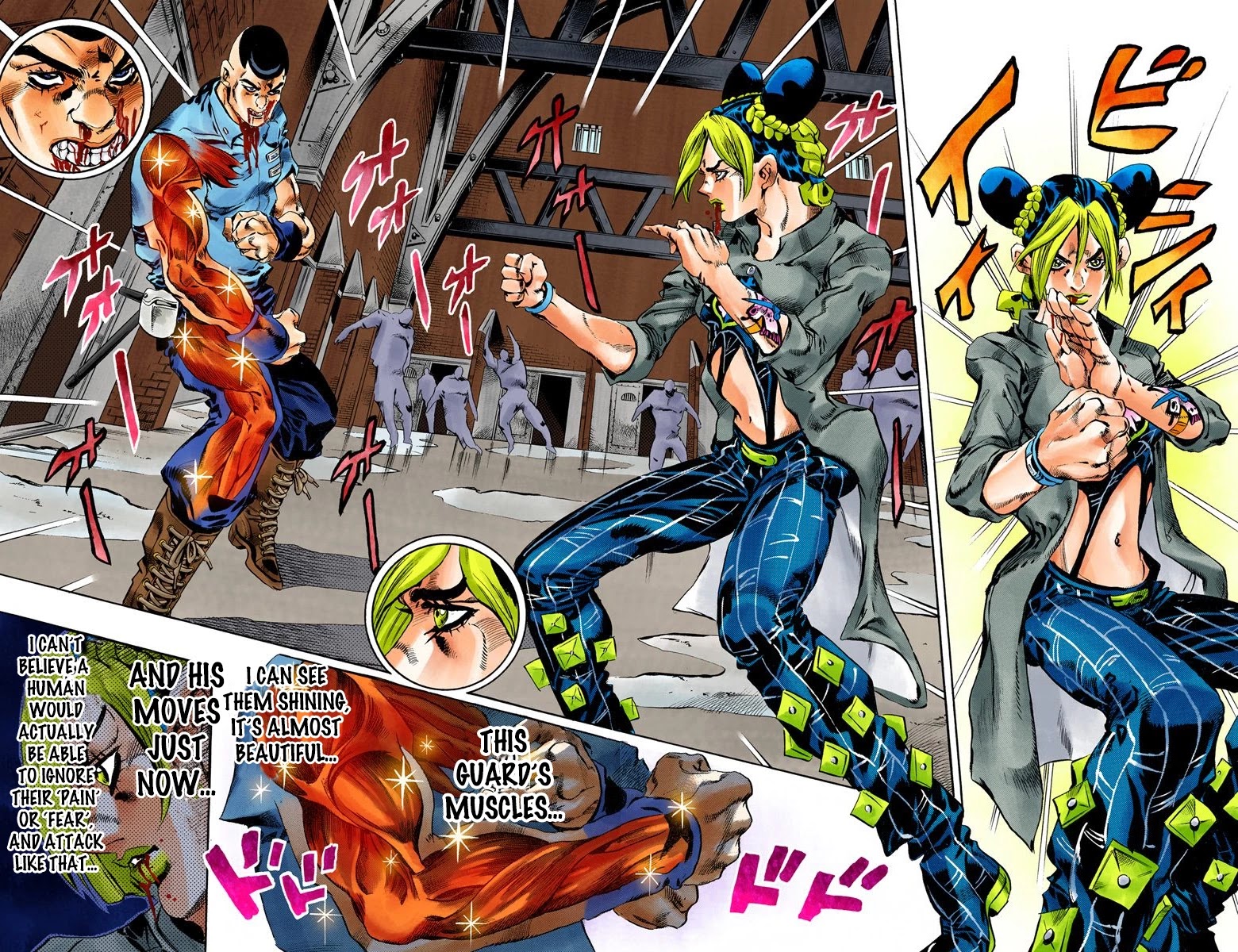 JoJo's Bizarre Adventure Part 6 - Stone Ocean (Official Colored) Chapter 62 page 7 - Chapter 62: Guard Westwood's Secret Part 3