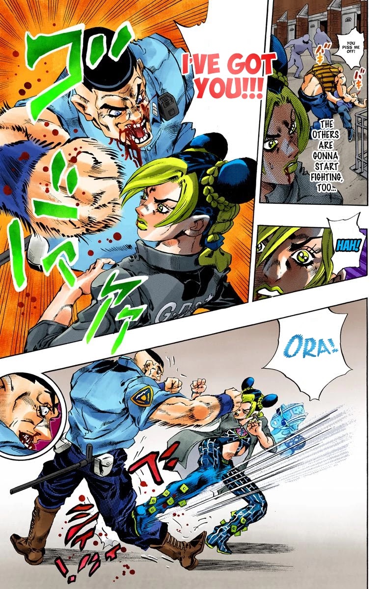 JoJo's Bizarre Adventure Part 6 - Stone Ocean (Official Colored) Chapter 62 page 9 - Chapter 62: Guard Westwood's Secret Part 3
