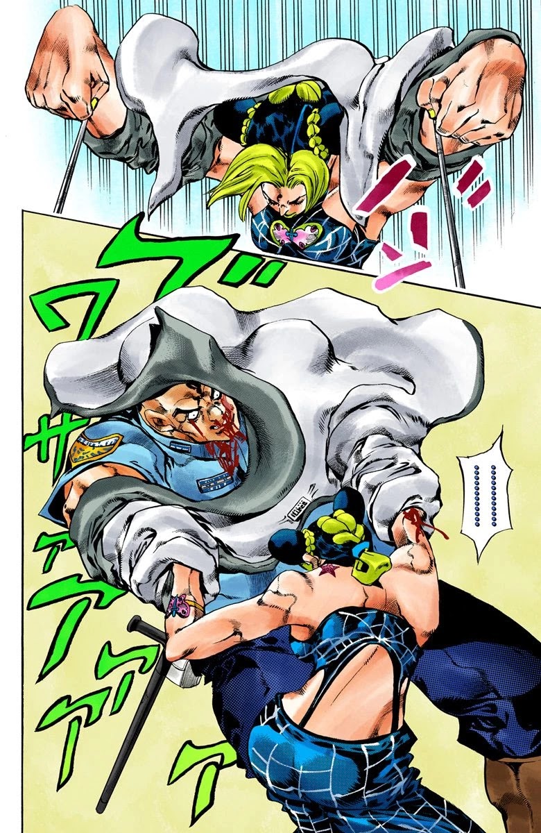 JoJo's Bizarre Adventure Part 6 - Stone Ocean (Official Colored) Chapter 63 page 14 - Chapter 63: Guard Westwood's Secret Part 4